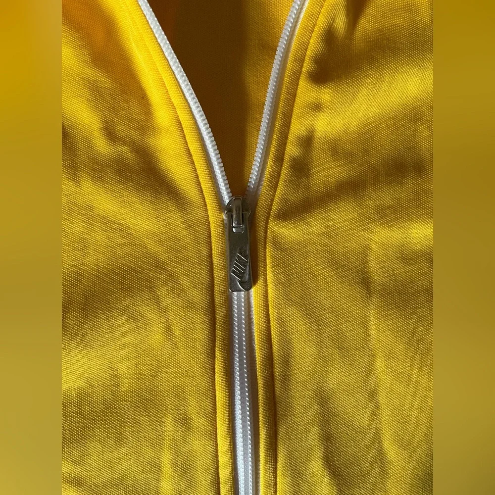 Men’s Nike Brazil Football Jacket Yellow Soccer Track Top Zip National Team Sz L